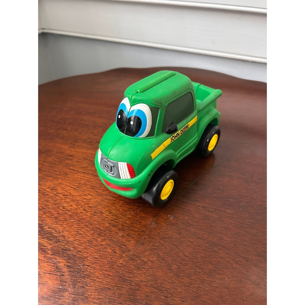 Vintage 1997 John Deere Ertl Green Pickup Truck Fold Open Farm Toy 0078ZD